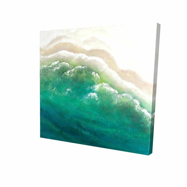 Fondo 16 x 16 in. Turquoise Sea-Print on Canvas FO2776905